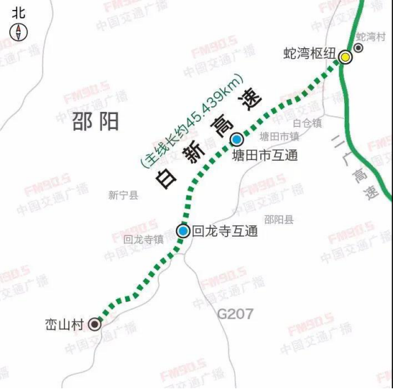 (白新高速公路规划图.)